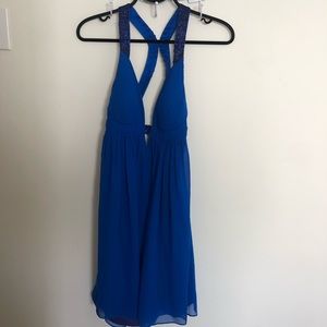 Sapphire blue party dress